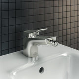 Ideal Standard Bidetarmatur Conca 133 mm mit Ablaufgarnitur Brushed Gold