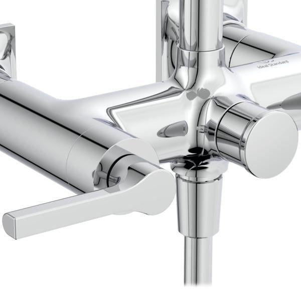 Ideal Standard Duschsystem Joy Neo mit Brausearmatur und Hebelgriffen in Chrom