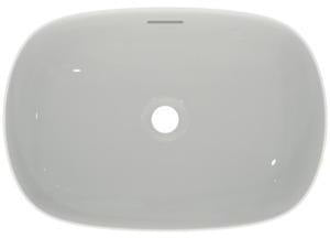 Ideal Standard Linda-X Aufsatzwaschtisch 550x380mm Weiß ohne Hahnloch mit Überlauf