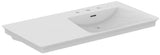 Ideal Standard Möbelwaschtisch La Dolce Vita 1060 mm, 3 Hahnlöcher, Ablage links, Weiß