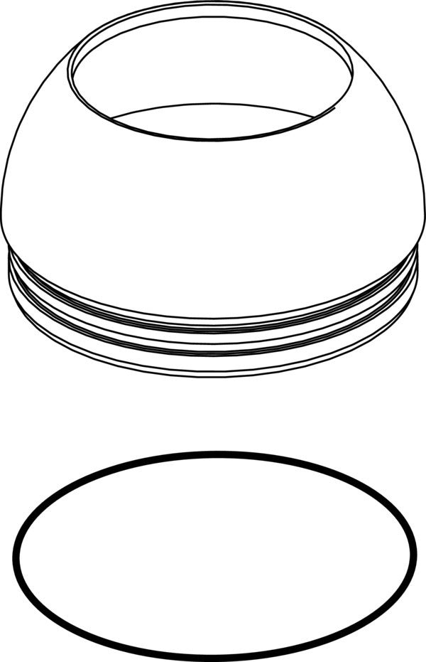 Ideal Standard Abdeckkappe mit O-Ring, Chrom – Verchromte Abdeckkappe für Armaturen