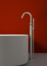 IDEAL STANDARD Joy Freistehende Wannenarmatur mit Stick-Handbrause 190mm in Brushed Gold