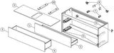 Ideal Standard Conca WT-Unterschrank 1202 mm, 2 Auszüge, Eiche geflammt, Push-Open
