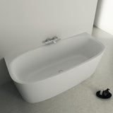 Ideal Standard D-Form-Badewanne Dea 1800x800mm mit Ablauf und Schürze, Weiß