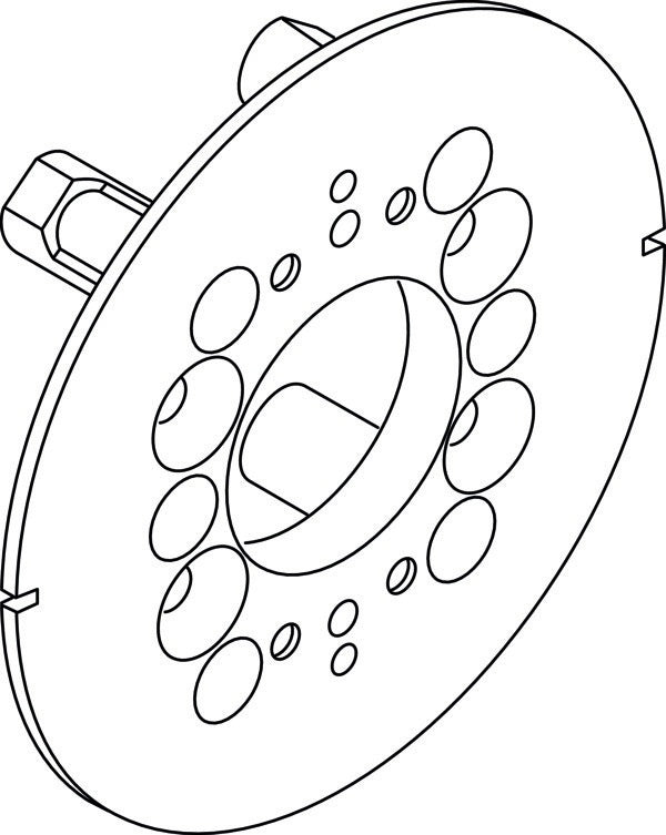 Ideal Standard Rosettenhalter Archimodule A860853NU – Ersatzteil für Armaturen