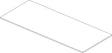 IDEAL STANDARD WT-Platte Conca ohne Ausschnitt 1202x505mm Weiß – Passgenaue Waschtischplatte