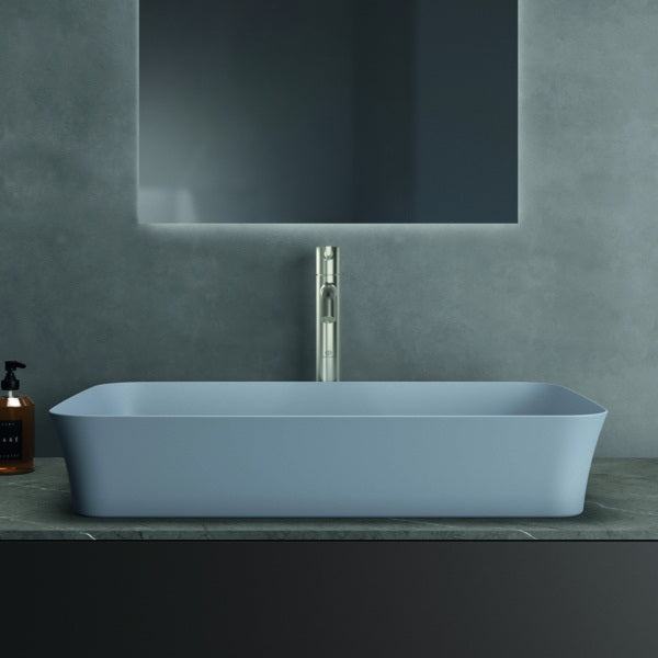 IDEAL STANDARD Ipalyss Schale 650x400x120 mm Seidenweiß – Aufsatzwaschtisch ohne Hahnloch & Überlauf
