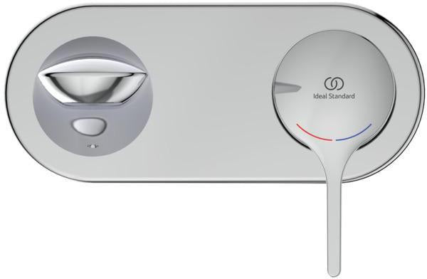 Ideal Standard Melange Wand-Waschtischarmatur Bausatz 2 Chrom 204 mm Ausladung
