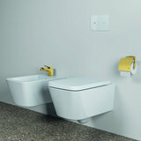 Ideal Standard Bidetarmatur Conca 133 mm mit Ablaufgarnitur Brushed Gold