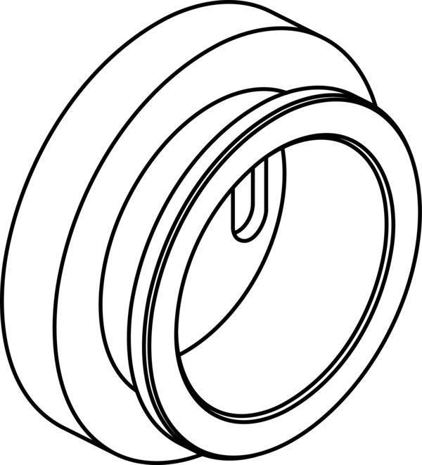 Ideal Standard IS Fliesenausgleich für Ceratherm T Duschsysteme, 8 mm, Chrom