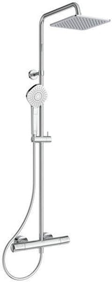 IDEAL STANDARD Ceratherm T100 Duschsystem mit Thermostat, Chrom, 1750 mm Brauseschlauch