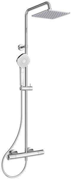 IDEAL STANDARD Ceratherm T100 Duschsystem mit Thermostat, Chrom, 1750 mm Brauseschlauch