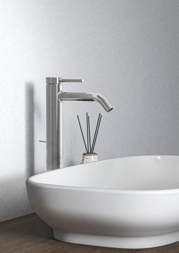 Ideal Standard Ceraline Nuovo Waschtischarmatur 135 mm mit Ablaufgarnitur und BlueStart, Chrom