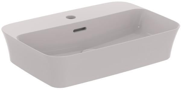 Ideal Standard Ipalyss Aufsatzschale 1 Hahnloch mit Überlauf 550x380x145mm Weiß