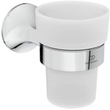 IDEAL STANDARD Zahnputzbecher La Dolce Vita Silver Storm – Wandhängend, Edelstahl matt, 1 Becher