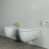 Ideal Standard Papierrollenhalter Conca, rund, Brushed Gold, Messing, verdeckte Befestigung