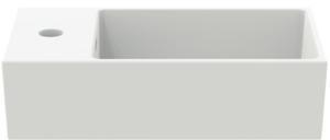 Ideal Standard Handwaschbecken Extra 450x250x150mm, 1 Hahnloch links, mit Überlauf, Weiß