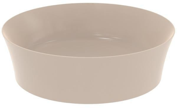 Ideal Standard Ipalyss Aufsatzwaschbecken 400x400mm Schwarz ohne Hahnloch ohne Überlauf