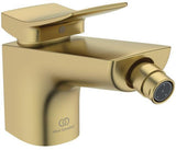 Ideal Standard Bidetarmatur Conca 133 mm mit Ablaufgarnitur Brushed Gold
