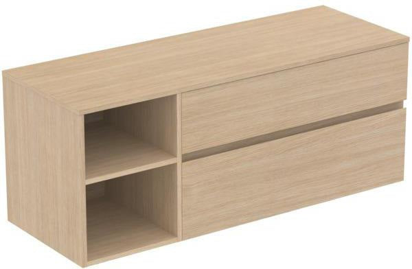 Ideal Standard Finesse Waschtischunterschrank 1402 mm, 2 Auszüge, Greige matt
