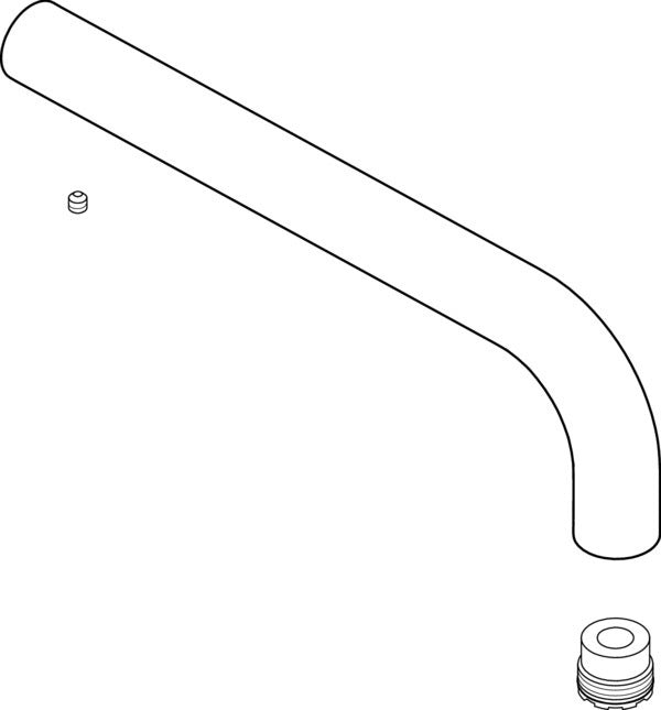 Ideal Standard Simply U Auslauf 196 mm Chrom – Ersatz-Auslauf für Armaturen
