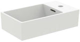Ideal Standard Handwaschbecken Extra 450x250x150mm, 1 Hahnloch rechts, mit Überlauf, geschliffen, Weiß