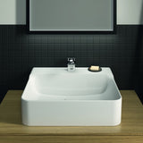 Ideal Standard Conca Aufsatzwaschtisch 500x450x145mm, 1 Hahnloch, ohne Überlauf, Weiß