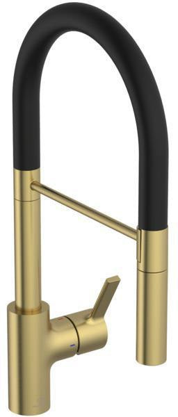 IDEAL STANDARD Gusto Semi-Pro Küchenarmatur 225 mm 2-Funktionsbrause Silver Storm