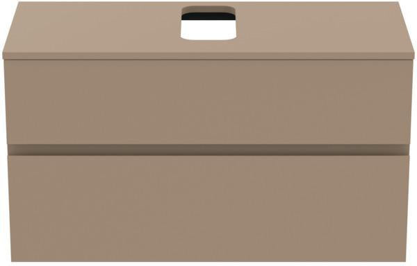 Ideal Standard Finesse Waschtischunterschrank 1002 mm, 2 Auszüge, Greige matt, wandhängend