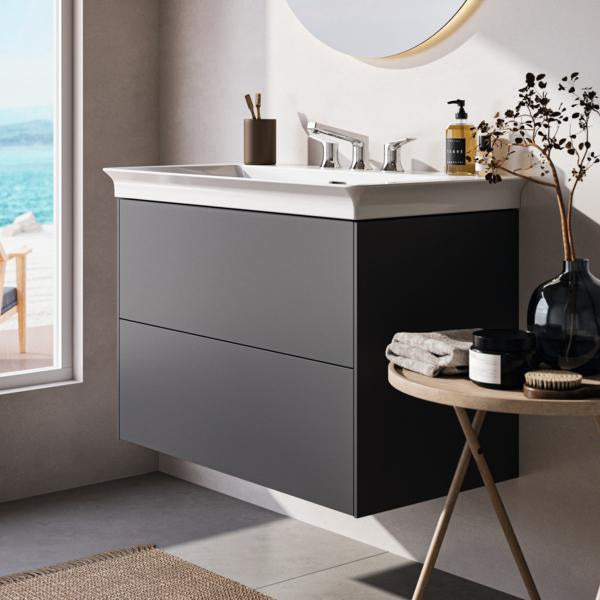 Ideal Standard Möbelwaschtisch La Dolce Vita 860 mm 3 Hahnlöcher mit Überlauf Weiß