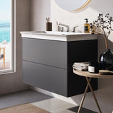 Ideal Standard Möbelwaschtisch La Dolce Vita 860 mm 3 Hahnlöcher mit Überlauf Weiß