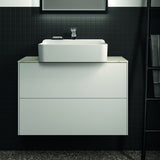 Ideal Standard Waschtischplatte Conca Keramik 802x373x6 mm Marmor Calacatta