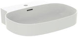 IDEAL STANDARD Aufsatzwaschtisch Linda-X 600x500mm, 1 Hahnloch, mit Überlauf, weiß