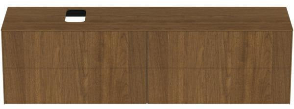 Ideal Standard Conca WT-Unterschrank 1987 mm, 4 Auszüge, Eiche geflammt, Push-Open & Softclose