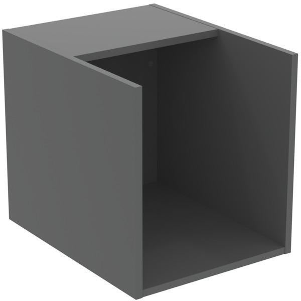 Ideal Standard i.life B Badmöbelset 140 cm – 1 Auszug, 1 offenes Fach, Gr. Schwarz/Weiß matt