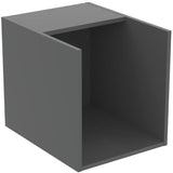 Ideal Standard i.life B Möbel-Set 160 cm – 2 Auszüge, 1 offenes Fach, Gr. Schwarz Weiß matt