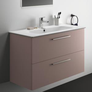 Ideal Standard i.life A Waschtischset 100 cm mit Unterschrank und chrom Griff, Weiß matt