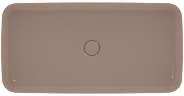 IDEAL STANDARD Ipalyss Aufsatzwaschtisch 800x400x120 mm Seidenweiß ohne Hahnloch