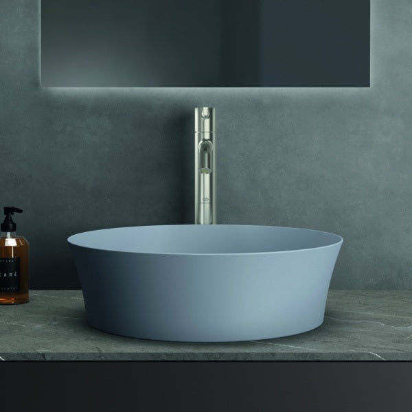 Ideal Standard Ipalyss Aufsatzwaschtisch 400x400mm Seidenweiß ohne Hahnloch ohne Überlauf