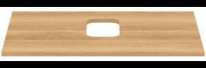 IDEAL STANDARD i.life B Waschtischplatte Eiche Natur 802x507x18 mm mit mittigem Ausschnitt