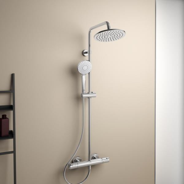 Ideal Standard Duschsystem Ceratherm T50 mit Brausethermostat und 1750 mm Schlauch in Chrom