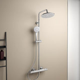 Ideal Standard Duschsystem Ceratherm T50 mit Brausethermostat und 1750 mm Schlauch in Chrom