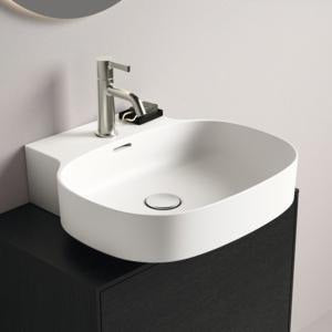 Ideal Standard Aufsatzwaschtisch Linda-X 500x480mm Weiß mit 1 Hahnloch & Überlauf