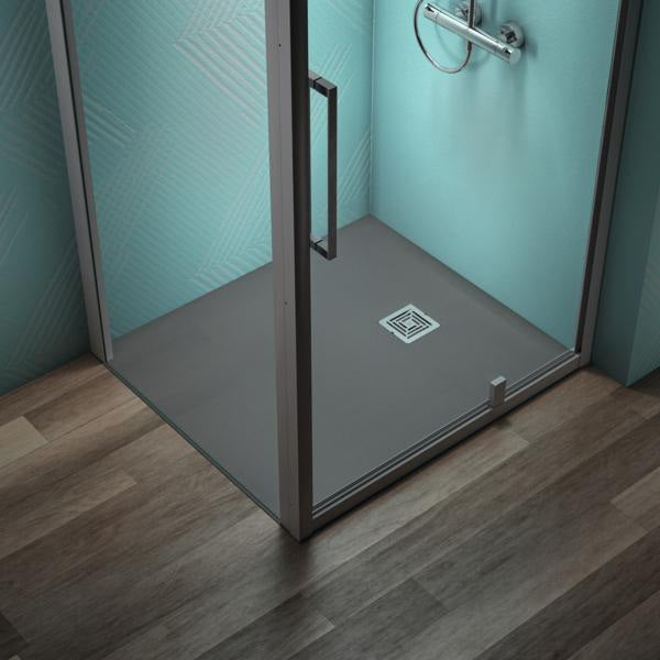 Ideal Standard Ultra Flat S + Rechteck-Brausewanne 1000x900mm Mineralguss Weiß Matt