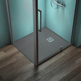 Ideal Standard Ultra Flat S + Rechteck-Brausewanne 1000x900mm Mineralguss Weiß Matt