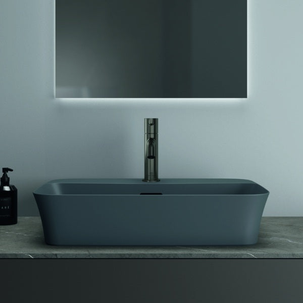 Ideal Standard Ipalyss Aufsatzschale 1 Hahnloch mit Überlauf 550x380x145mm Weiß