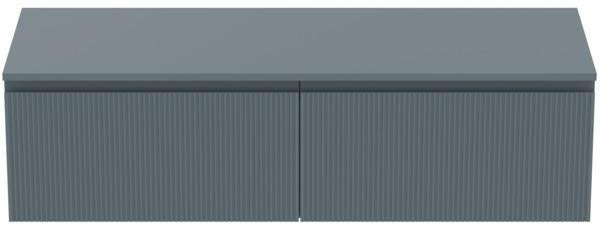 Ideal Standard Finesse Waschtischunterschrank 1402 mm mit 2 Softclose-Auszügen in Greige matt