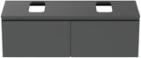 Ideal Standard Finesse Waschtischunterschrank 1200 mm mit 2 Auszügen und Softclose in Greige matt