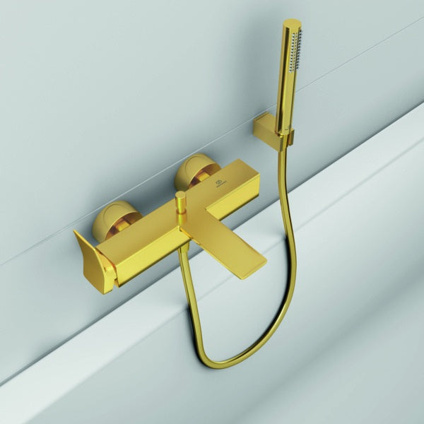 IDEAL STANDARD Conca Badearmatur Aufputz Brushed Gold Einhandhebelmischer