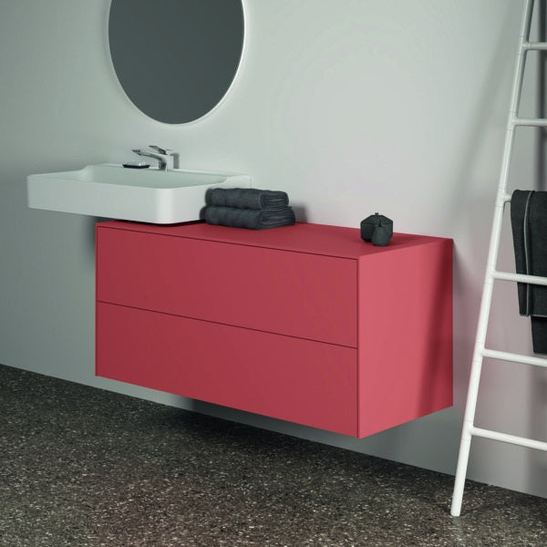 Ideal Standard WT-Unterschrank Conca 1202 mm, 2 Auszüge, Push-Open, Softclose, Weiß Matt